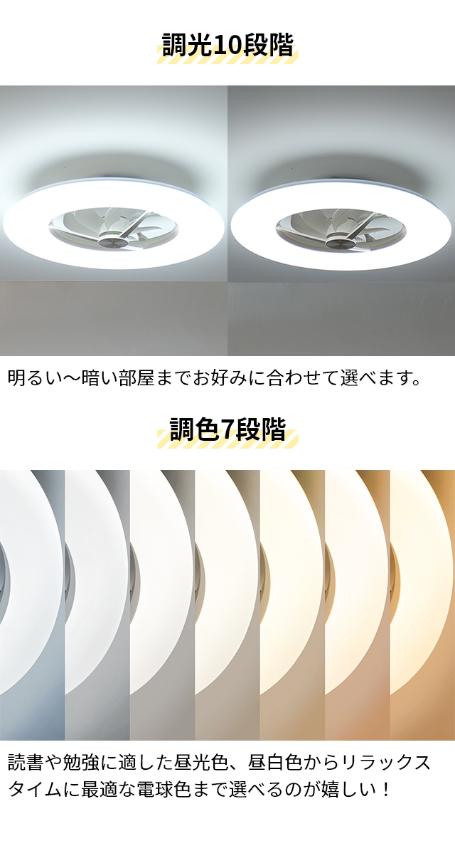 サーキュライト 選べる豪華特典 シーリングファン シーリングライトサーキュレーター 8畳用 KCC-A08CM LEDライト シーリングファンライト LED 扇風機 薄型 スリム 軽量 dc リビング キッチン 玄関 調光 調色 電球色 昼白色 おしゃれ 6畳 8畳 リモコン CIRCULIGHT