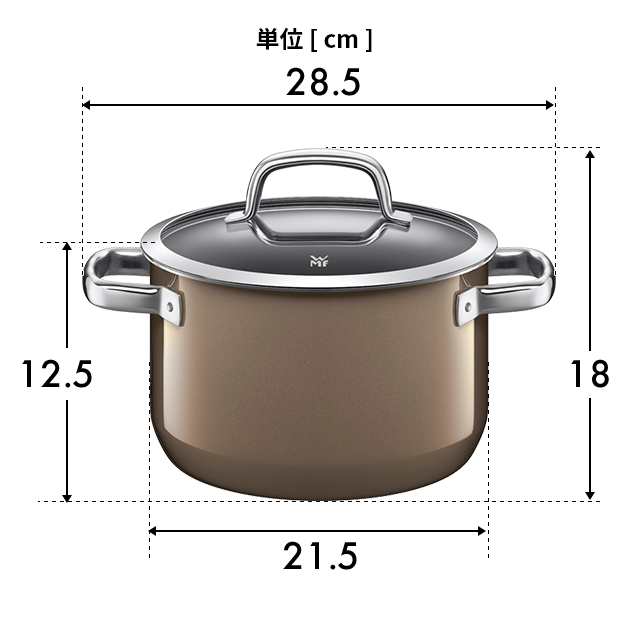 WMF 2大特典 両手鍋 フュージョンテック ミネラル ハイキャセロール