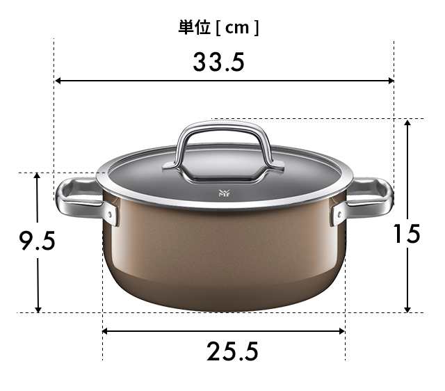 WMF 選べる豪華特典 両手鍋 フュージョンテック　ミネラル　ローキャセロール24ｃｍ W051 鍋 鍋 浅型 炊飯 24cm 浅型 焦げにくい  おしゃ｜au PAY マーケット