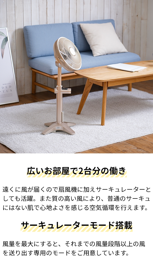 扇風機 3大特典 カモメファン ライト K-F25AY リビングファン リビング扇風機 軽量 小型 静音 リビング 寝室 dc dcモーター おしゃれ 部屋干し 衣類 乾燥 梅雨 省エネ リモコン アロマ 首振り 真上 かもめ カモメ Kamomefan +c series_8