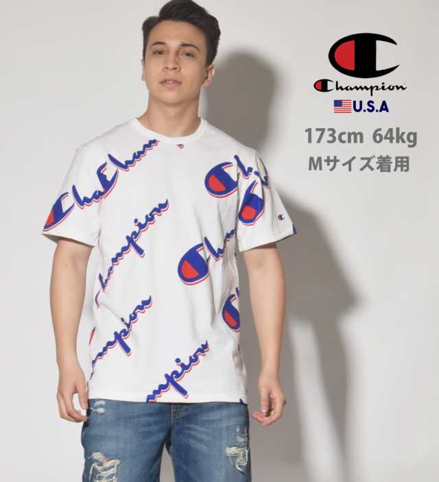 champion shirt with logo all over