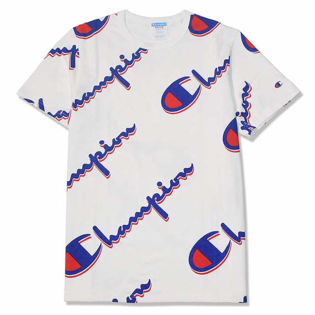 champion all over logo t shirt