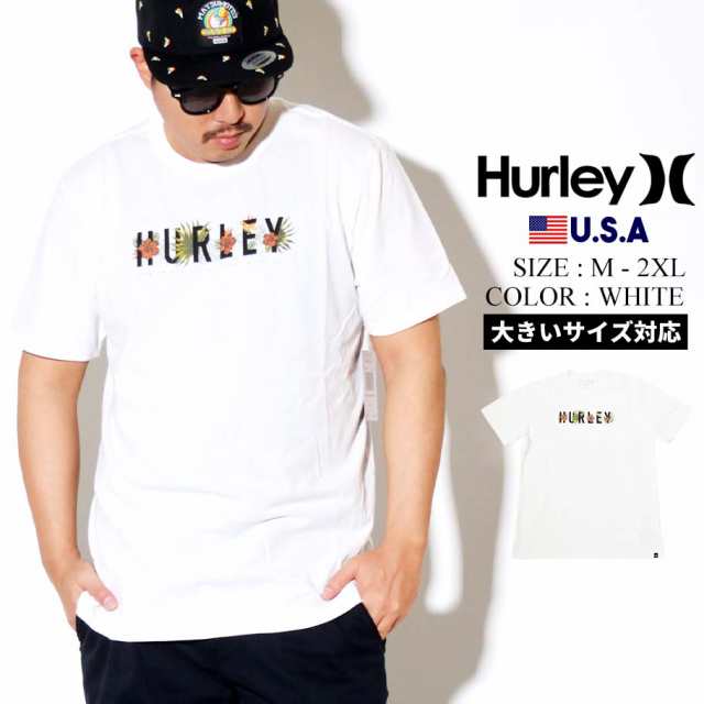 メール便 対応可 送料無料 Hurley ハーレー Tシャツ 半袖 メンズ ストリート ファッション ロゴ 花柄 コットン カジュアル ホワイト の通販はau Pay マーケット 韓国ファッション Shoowtime