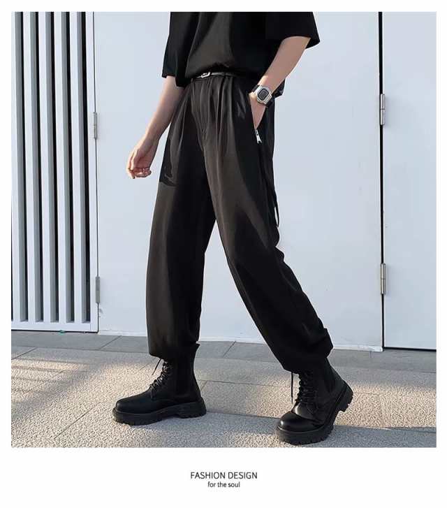 パンツ メンズ ゆったり 太め ワイドパンツ 韓国 ストリート ファッション ズボン ボトムス おしゃれ デイリーコーデ ジェンダーレス  korの通販はau PAY マーケット 韓国ファッション Shoowtime au PAY マーケット－通販サイト