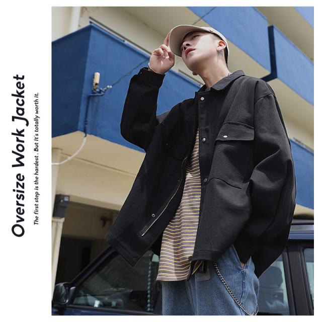 メンズ ワークジャケット カバーオール 韓国ファッション 秋冬 作業服 作業着 オーバーサイズ ストリート おしゃれ オルチャンファッショの通販はau Pay マーケット 韓国ファッション Shoowtime