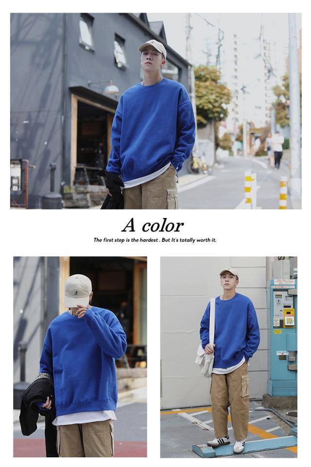 メール便のみ送料無料 韓国 ファッション メンズ トレーナー 秋 冬 無地 大きめ ビックシルエット ゆったり スウェット 長袖の通販はau Pay マーケット 韓国ファッション Shoowtime