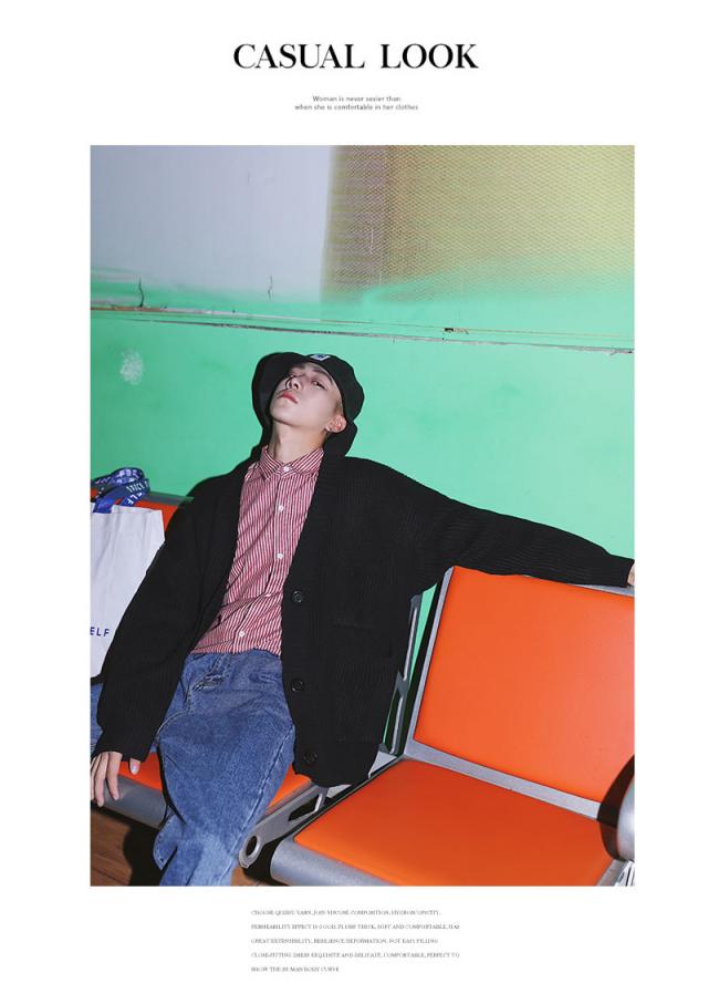 メンズ カーディガン 秋冬 韓国 ファッション ビックシルエット ニットカーディガン 厚手 おしゃれ ニットトップス 羽織着 オルチャンフの通販はau Pay マーケット 韓国ファッション Shoowtime