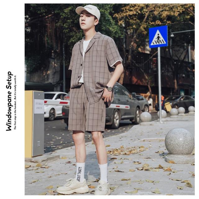 セットアップ メンズ 半袖 夏 韓国 ファッション 上下セット ウィンドウペンチェック 韓国服 ストリート オープンカラーシャツ チェックの通販はau Pay マーケット 韓国ファッション Shoowtime