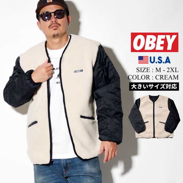 Obey オベイ ボアジャケット メンズ キルティング ノーカラー メンズ ストリート ファッション Oyster Jacket の通販はau Pay マーケット 韓国ファッション Shoowtime