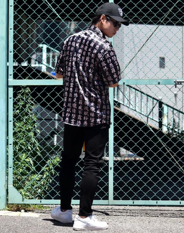 メール便 対応可 送料無料 アロハシャツ メンズ 和柄 大きいサイズ ブランド 夏 半袖シャツ サテン 漢字 B系 ファッション ストリートの通販はau Pay マーケット 韓国ファッション Shoowtime