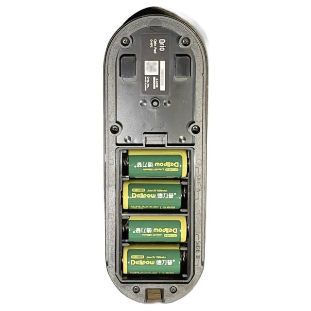 【新品】【メール便対応】【レビューを書いて送料無料】デリパワー CR123A 3V 1200mAh リン酸鉄リチウム充電電池 セット(800-0116 充電電池8本、800-0117 充電器1個) グリーン 1セット_7