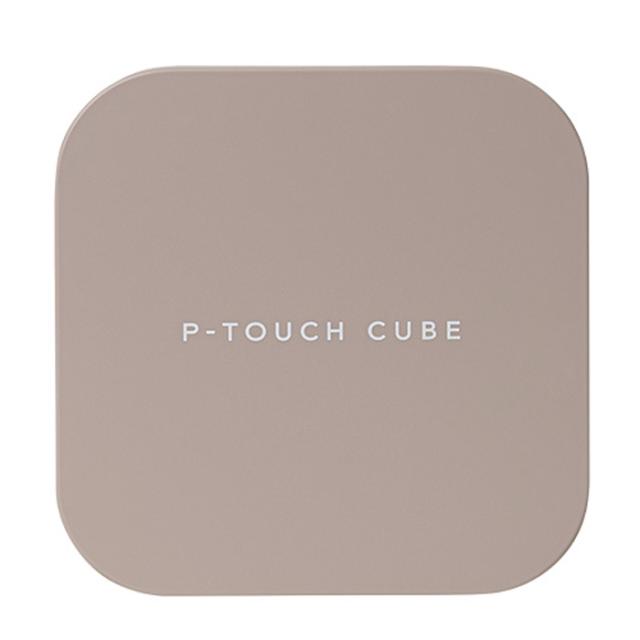 ブラザー ラベルライター スマホ接続専用 ピータッチキューブ P-TOUCH CUBE PT-P300BTLT ラテ コンパクト ラベルプリンター ラべリング ラベル作成 ラベル印刷 12mm幅対応 Bluetooth スマホ連動 スマホ専用 アプリ専用の通販は