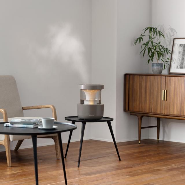 リズム 超音波式 加湿器 2.2L MIST350 ウォームグレー 9YYA29RH84 プレハブ10畳まで 木造6畳まで LED照明 Autoモード 湿度センサー 自動運転