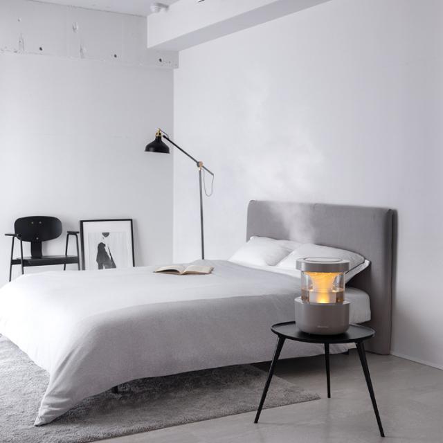 リズム 超音波式 加湿器 2.2L MIST350 ウォームグレー 9YYA29RH84 プレハブ10畳まで 木造6畳まで LED照明 Autoモード 湿度センサー 自動運転