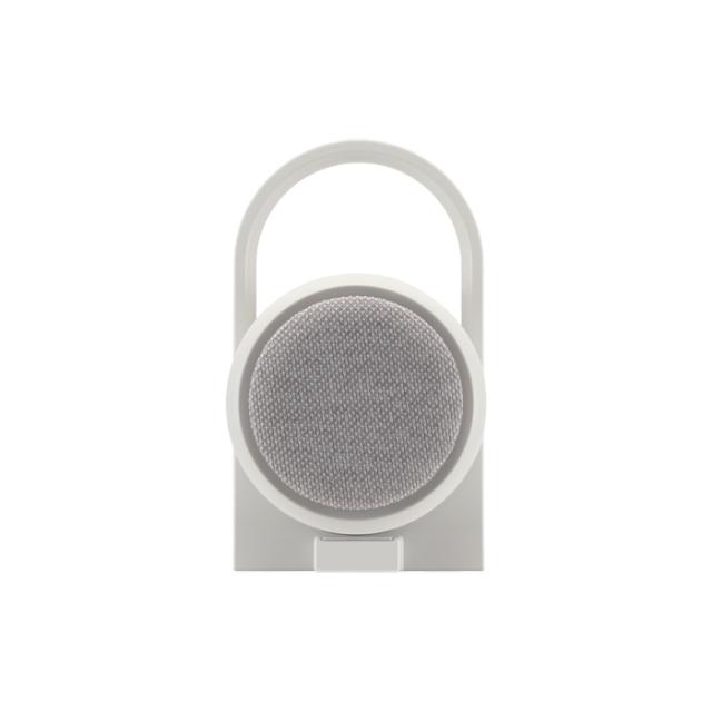 リズム ポータブルスピーカー 防水 防塵 MAGSPEAKER DUO Bluetooth LED照明 9YYA30RH08 ライトグレー マイク搭載 マグネット搭載 IP67 充電式 防水ポータブルシアタースピーカー ステレオ Rhythm_2