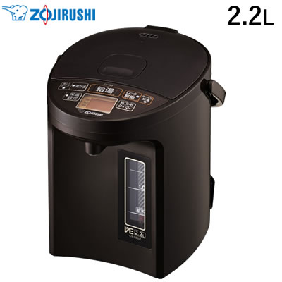 【送料無料】象印 2.2L 電気ポット マイコン沸とう VE電気まほうびん 優湯生 CV-GB22-TA ブラウンの通販は