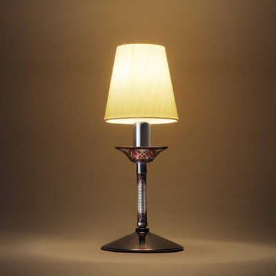 【送料無料】MotoM インテリア照明 切子スタンドライト 赤 オリンピア照明 KRI001R