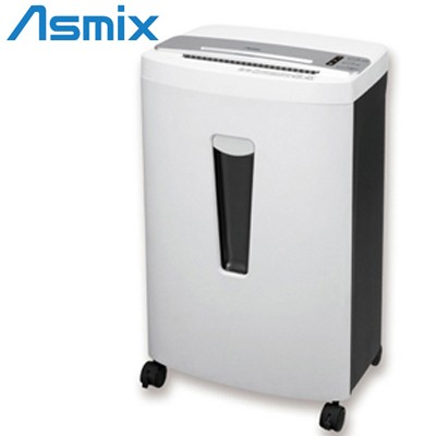 アスカ Asmix 電動 A4対応 クロスカット シュレッダー 静音タイプ 段ボール細断可能 引き出し式ダストボックス S68DM ホワイト