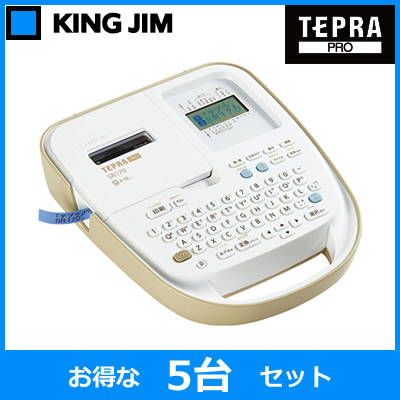 まとめ得 キングジム ラベルライター「テプラ」PRO クリーム SR-GL2CR x [4個] /l キングジム(Kingjim) ラベルライター 「テプラ」PRO SR170 (対応ラベル