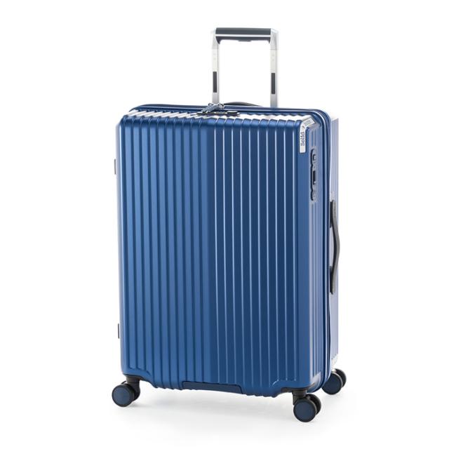 A.L.I ハードキャリーケース Solid Knight ソリッドナイト 5〜7泊 75L〜86L ALI-075-24W-MBL マットブルー アジア・ラゲージ スーツケース 手荷物預け無料サイズ 拡張機能搭載 前輪ストッパー 10年保証