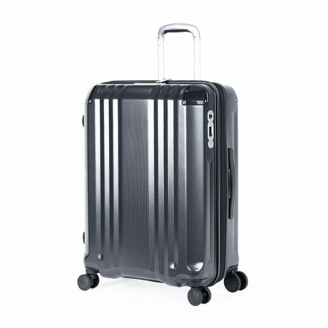 A.L.I ハードキャリーケース デカかるEdge 拡張タイプ 7〜9泊 70L＋12L ALI-089-24W-WBK ウェーブブラック アジア・ラゲージ スーツケース ジッパータイプ 拡張ファスナー機能 手荷物預け無料サイズ