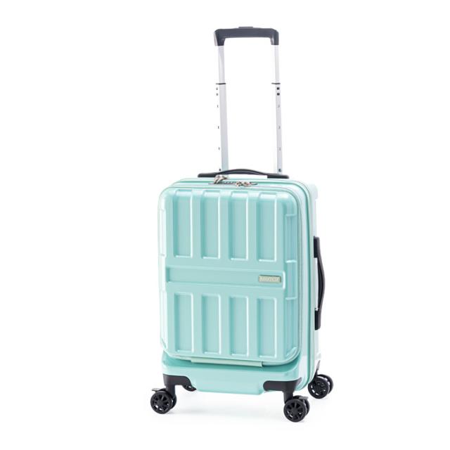 A.L.I ハードキャリーケース MAXBOX FrontOpen 3〜4泊 36L ALI-8511-18-MBL ミントブルー アジア・ラゲージ スーツケース 機内持ち込みサイズ フロントオープンタイプ 15インチPC収納