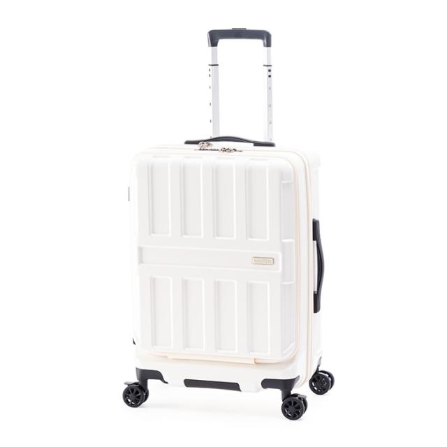 A.L.I ハードキャリーケース MAXBOX FrontOpen 5〜7泊 55L ALI-8511-22-VN バニラホワイト アジア・ラゲージ スーツケース 手荷物預け無料サイズ フロントオープンタイプ 17インチPC収納