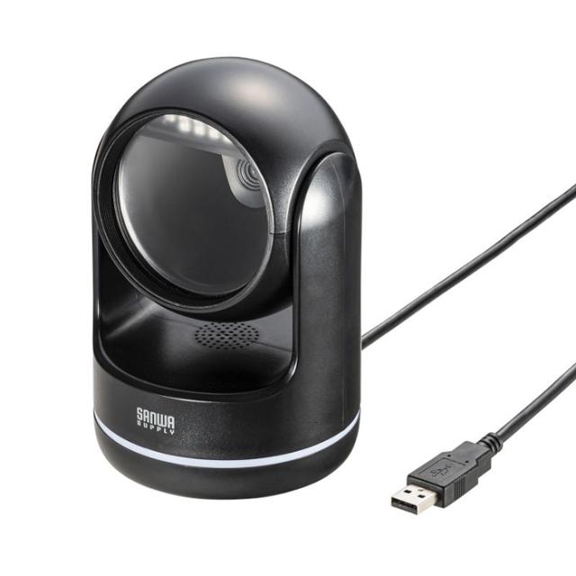 サンワサプライ 2次元バーコードリーダー（定置式） BCR-2D11BK ブラック