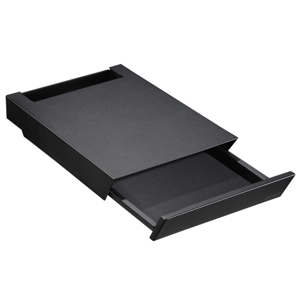 【送料無料】WALLオプション テレビスタンド V3・V2・S1対応 収納付きゲーム機棚板 D0500024-SB サテンブラック マストバイの通販は 8,526円