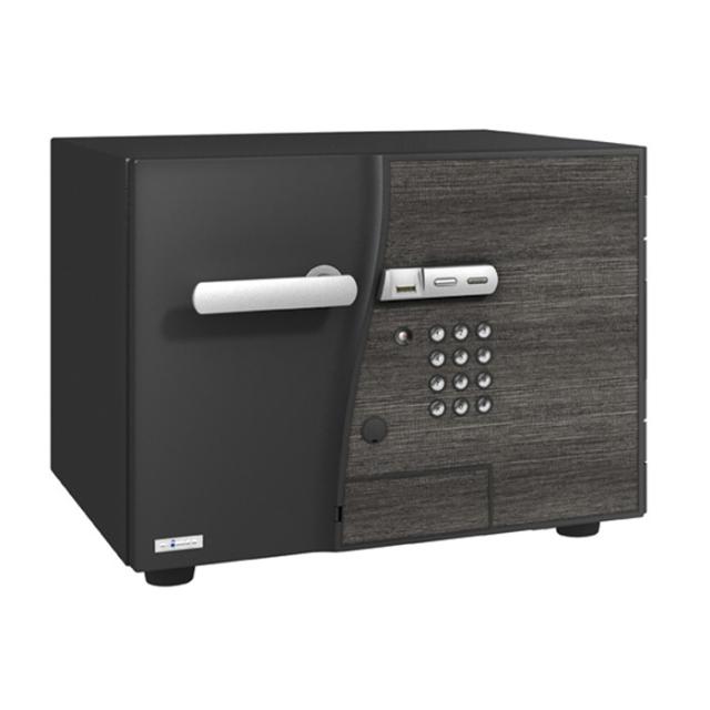 【送料無料】EIKO エーコー インテリアデザイン金庫 D-FACEシリーズ 2マルチロック式 eiko-DFS2-FE レザーブラック