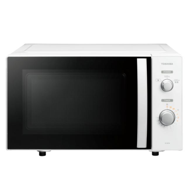 東芝 17L 電子レンジ ER-M5B-W ホワイト TOSHIBA 文字が光って見やすいダイヤル式フラット庫内モデル 単機能レンジ