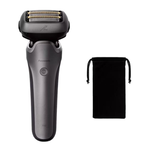 パナソニック メンズシェーバー 5枚刃 ラムダッシュPRO5 USB充電 Type-C ES-L551U-S チタンシルバー お風呂でも剃れる 電気シェーバー ラムダッシュAI＋ 防水 密着5Dヘッド 海外使用対応