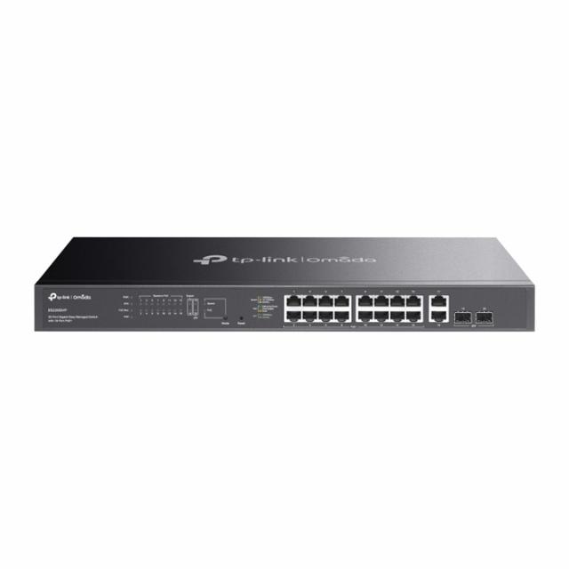 TP-Link Omada ギガビットポート×20 イージーマネージスイッチ（PoE+ポート×16搭載） ES220GMP