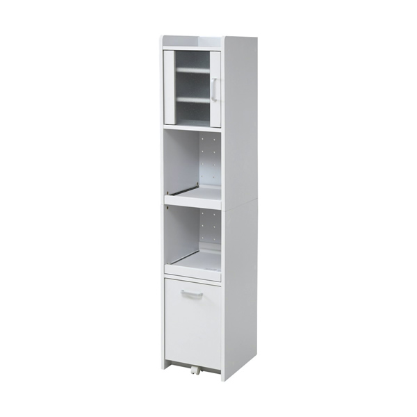 【送料無料】JKプラン すきま 隙間収納 キッチン 幅32.5 奥行42.5 高さ161 FKC-1532-WH ホワイトの通販は