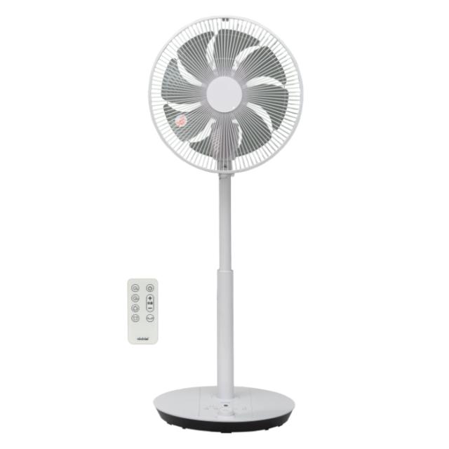 トヨトミ ハイポジション扇風機 DCモーター 8枚羽根 FS-DH30R-W エコモード リモコン付 衣類乾燥 省エネ