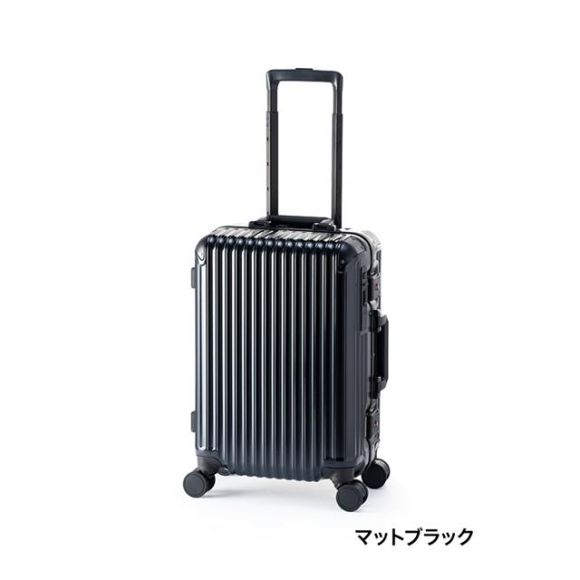 A.L.I ハードキャリーケース GRANMAX 3〜4泊 37L フレームタイプ GM-055-18-MBK マットブラック アジア・ラゲージ スーツケース 機内持ち込み可能サイズ 前輪ストッパー 静音キャスター
