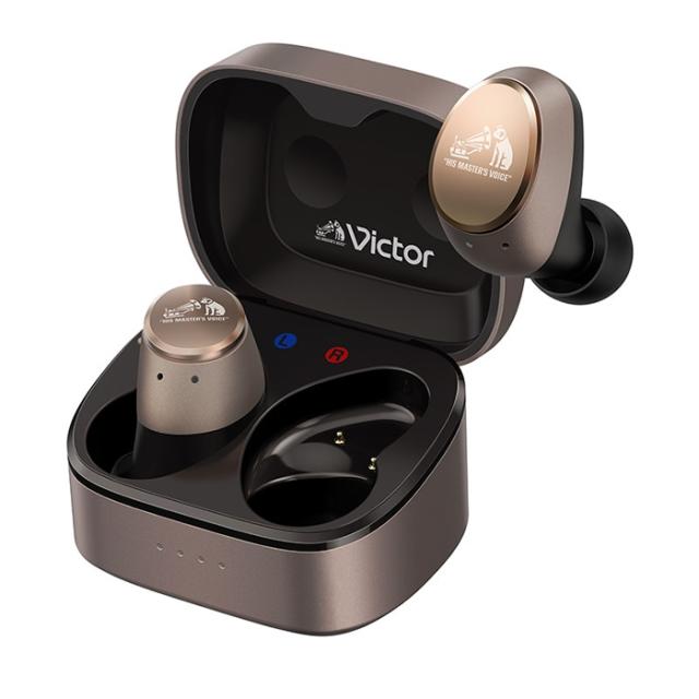 ビクター 完全ワイヤレスイヤホン HA-FX550T-N ブロンズ Victor JVC IPX4 防滴仕様 ノイズキャンセリング ノイキャン ハイレゾサウンド LDACコーデック対応 外音取り込み マルチポイント
