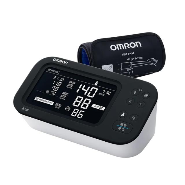 オムロン 上腕式血圧計 HCR-7728T 液晶バックライト機能あり OMRON カフ式 スマホアプリ対応 家庭用