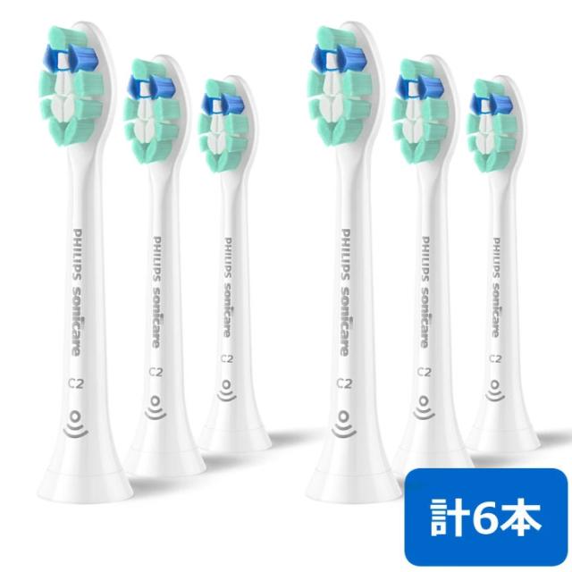 【2セット】フィリップス ソニッケアー専用 替えブラシ クリーンプラスブラシヘッド HX9023/14 3本組×2セット(計6本) HX9023-14-2SET ホワイト ふつう レギュラー【メール便】