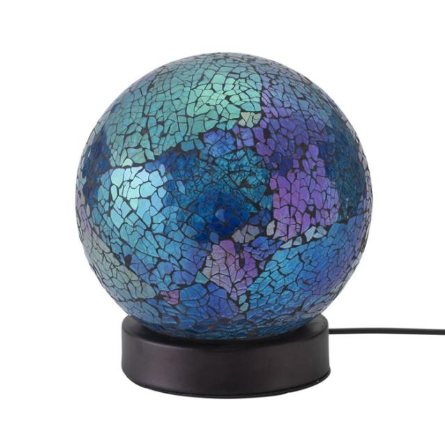 イシグロ モザイクLEDランプ ボール型 オーロラコバルトブルー インテリアライト I-21480 ブルーの通販は 5,295円