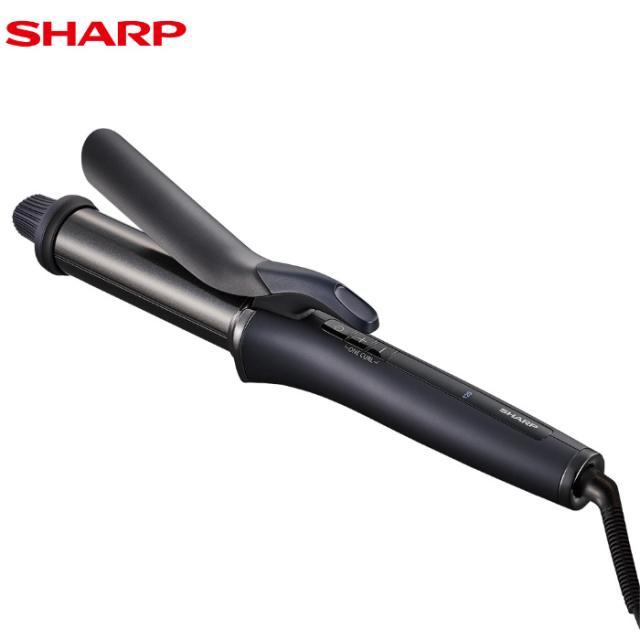 シャープ ダイヤリッジカールアイロン IB-C530-B ミッドナイトブラック SHARP ヘアアイロン 海外旅行でも使えるマルチボルテージ仕様 ダイヤモンドコーティングプレート ワンカールモード ブラック系