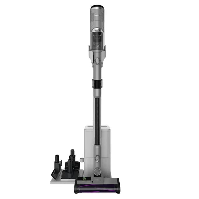 シャーク 掃除機 コードレススティッククリーナー Shark CleanSense iQ+ IW3241JSL ライトチタニウム 自動ゴミ収集ドック付きモデル FLEX機能で家具下もラクラクお掃除 センシング技術 Smart iQ Pro