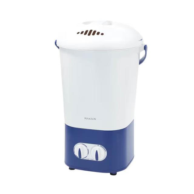 マクスゼン 小型洗濯機 洗濯容量700g バケツ洗濯機 洗濯のみ ミニ洗濯機 JW06HD01-NV ネイビー セカンド洗濯機 簡単操作 小型 軽量 ちょこっと洗い タイマー付き 水流設定2通り コンパクト収納可 持ち運び簡単 家庭用