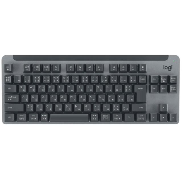 【送料無料】ロジクール SIGNATURE K855 ワイヤレス メカニカルTKL キーボード 赤軸 リニア K855GR グラファイト