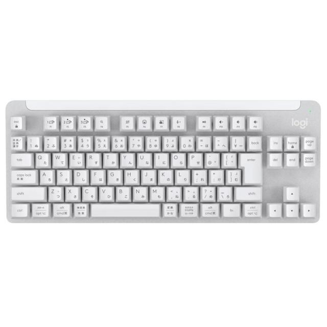【送料無料】ロジクール SIGNATURE K855 ワイヤレス メカニカルTKL キーボード 赤軸 リニア K855OW オフホワイト