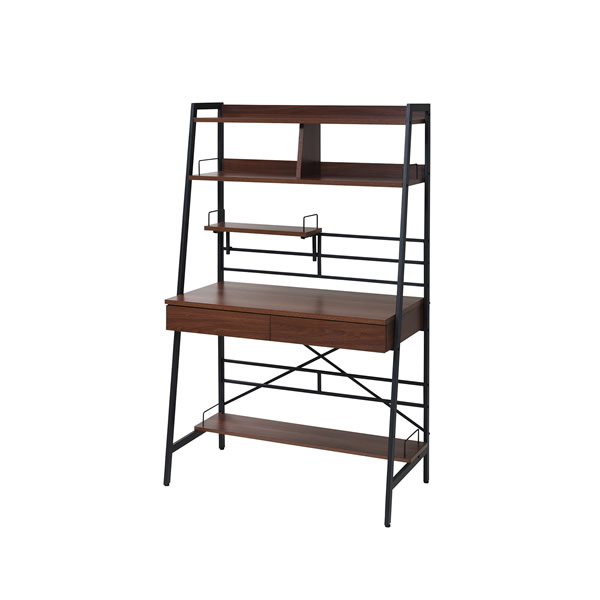 【送料無料】JKプラン 2WAY パソコンデスク 上部収納  KKS-0014-BR ブラウンの通販は 19,695円