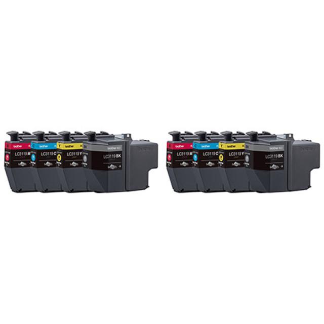 ブラザー 純正 インクカートリッジ 大容量4色パック×2個セット LC3119-4PK-2SET brother プリンターインク