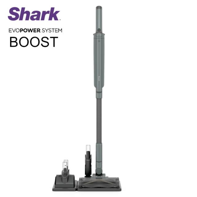 シャーク 掃除機 コードレススティッククリーナー Shark EVOPOWER SYSTEM BOOST LC600JGN アッシュグリーン 軽量 iQセンサー搭載 360°クリーニング エボパワー