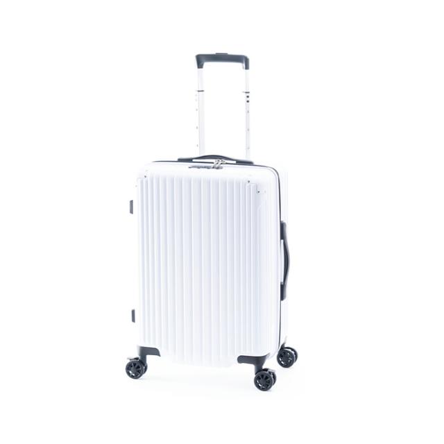 A.L.I ハードキャリーケース MAXsTOP 5〜7泊 50L MAXSTOP-22-WH ホワイト アジア・ラゲージ スーツケース 手荷物預け無料サイズ 前輪ストッパー YKK社製ジッパー