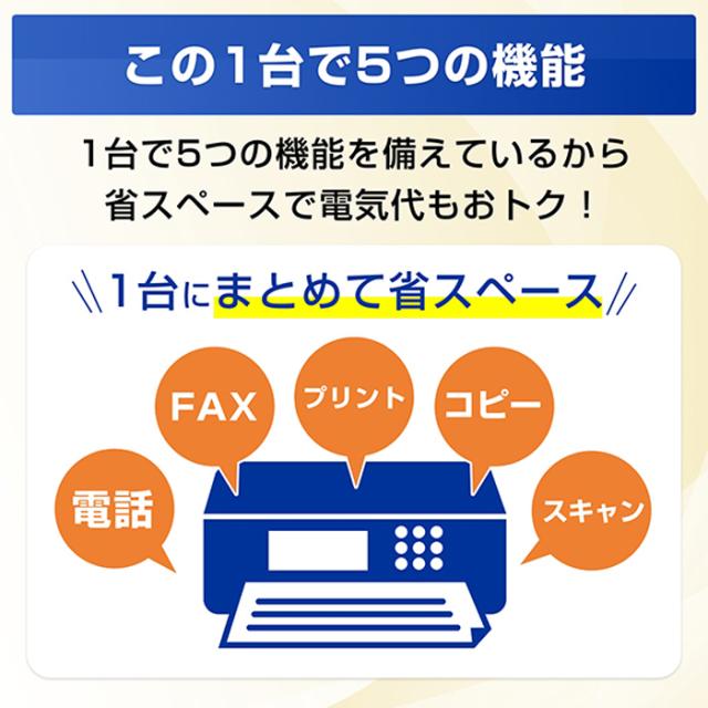 ブラザー プリンター PRIVIO プリビオ A4インクジェット複合機 MFC-J742DWN ホワイト brother FAX 電話 子機2台 コピー プリント スキャン Wi-Fi 簡単設定_4